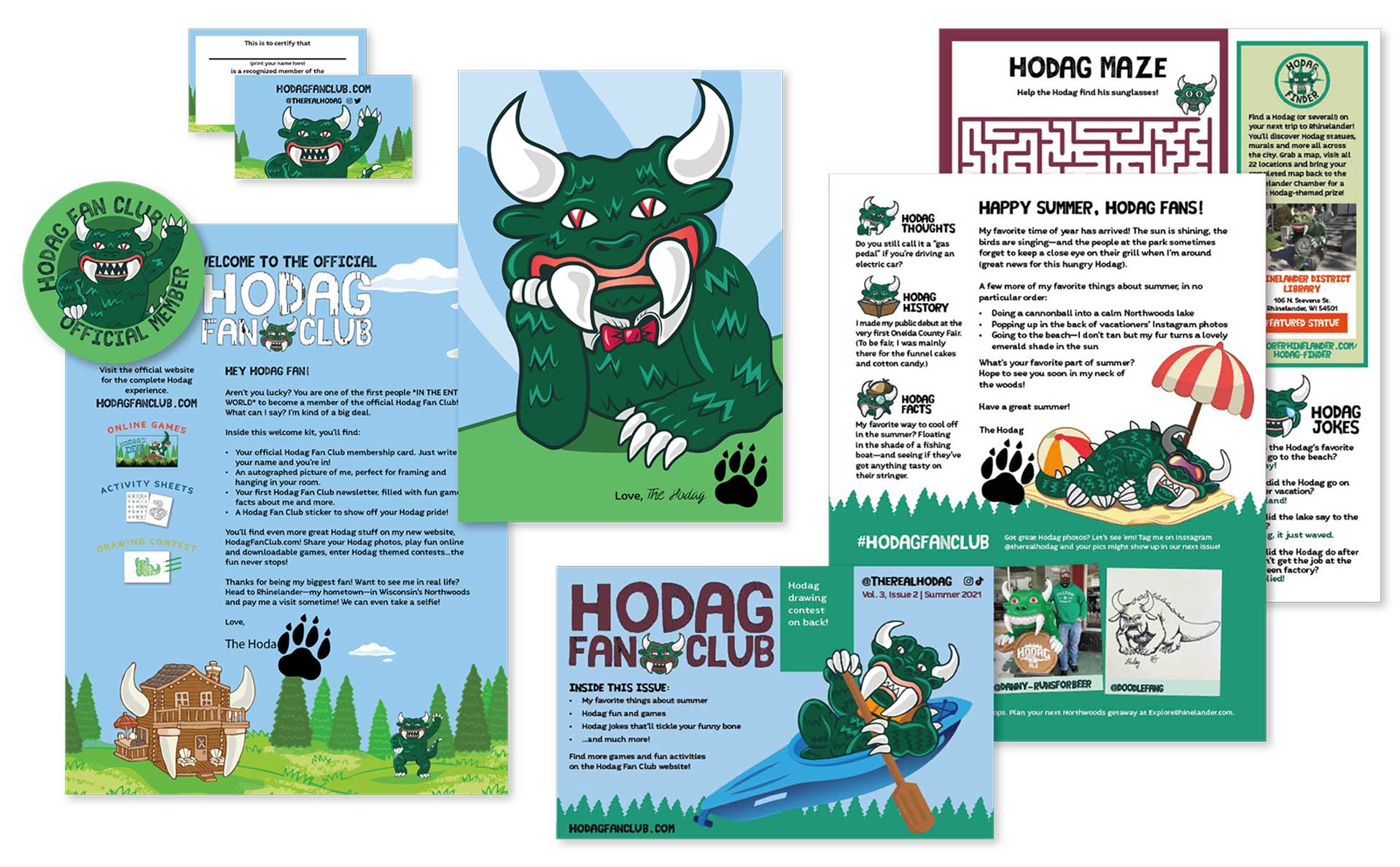 Hodag Fan Drawings - Rhinelander, Wisconsin : Rhinelander, Wisconsin